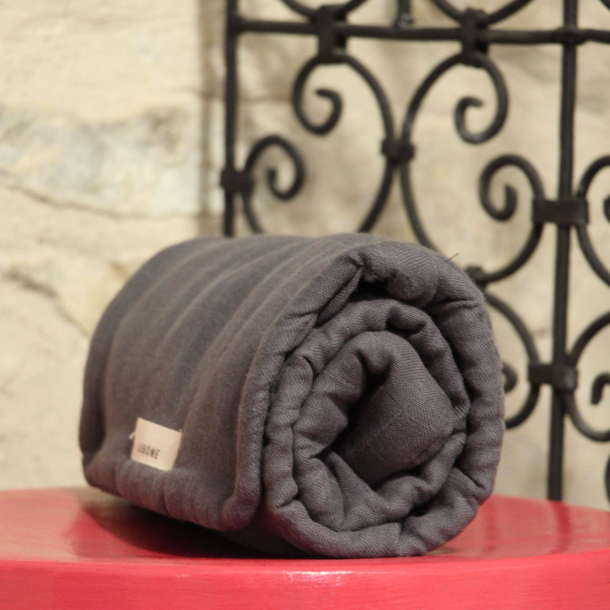 tapis à langer Oscar gris anthracite Lebome