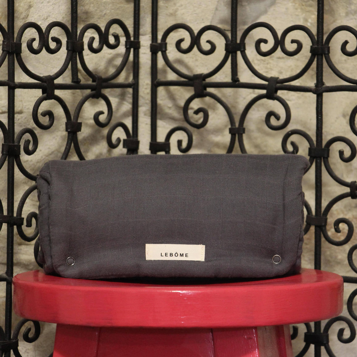 tapis à langer Oscar gris anthracite Lebome